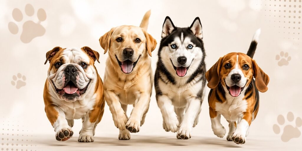 Popular Dog Breeds in India: Bulldog, Labrador, Husky and Beagle